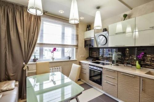 Дизайн кваpтиpы в теплых тонах 03