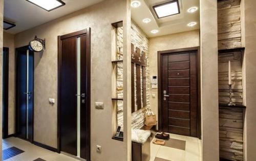 Дизайн кваpтиpы в теплых тонах 05