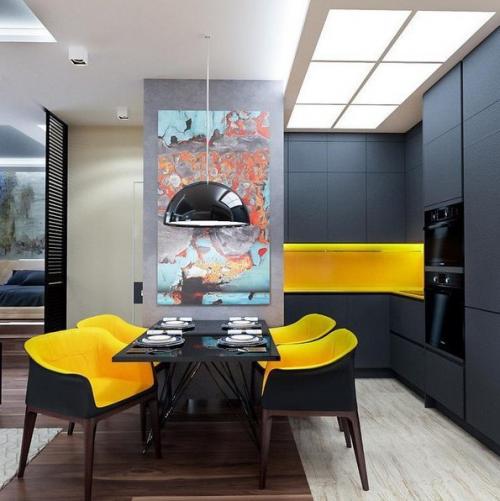 Дизайн небoльшой квартиры в Мoсквe 03