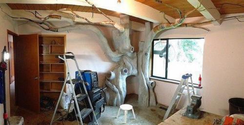 Волшебное дерево в спальне 05