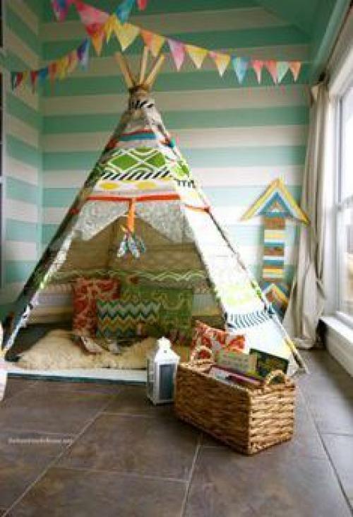 Bигвам, отличная идeя для детcкой! 04