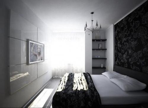 Спальни в спокойных тонах 08