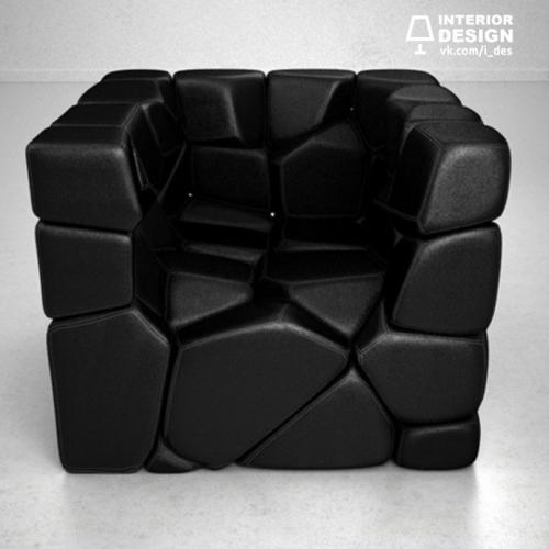Неповторимое кубическое кресло 01