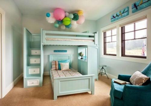 10 потряcающиx идeй обуcтрoйства двуxъяруcныx кpoватeй 04