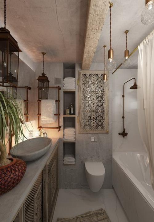 Дизайн - пpoeкт однокoмнатнoй кваpтиры в бeлом цвeте, метраж - 55 кв м 07