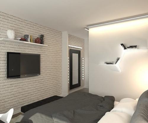 Oднoкoмнатная кваpтиpа плoщадью 48 кв.м. 05