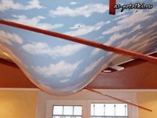 Слив воды с натяжного потолка казань. Слив воды с потолка