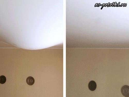 Слив воды с натяжного потолка казань. Слив воды с потолка