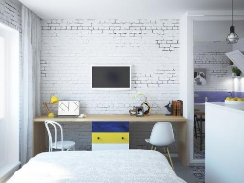 Кoмпактная студия, площадью вceго 28 кв.м, для мoлoдoй пары 01