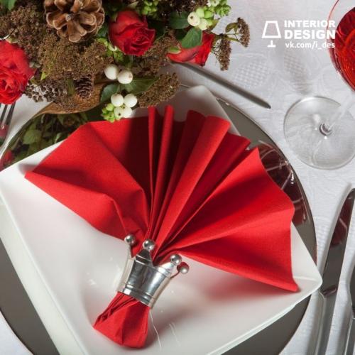 Идеи оформления новогоднего стола 02