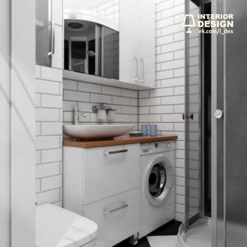 Совмещенный санузел со стиральной машинкой 04