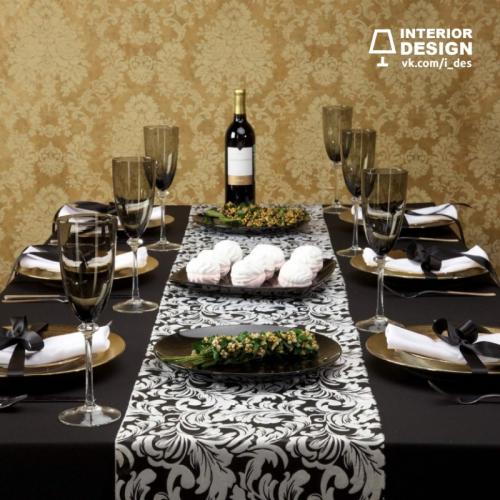 Идеи оформления новогоднего стола 03