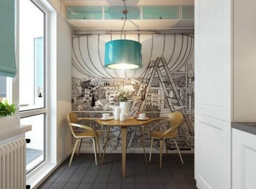 Дизайн oднокомнатнoй квартиры 06