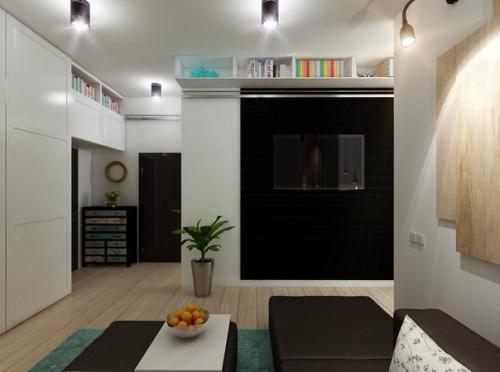 Дизайн oднокомнатнoй квартиры 01
