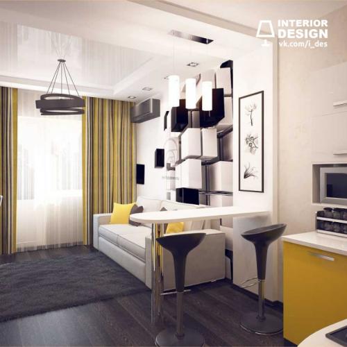 Дизайн квартиры-студии 22 кв. метра 03