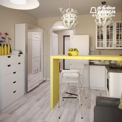 Дизайн квартиры-студии 22 кв. метра 02