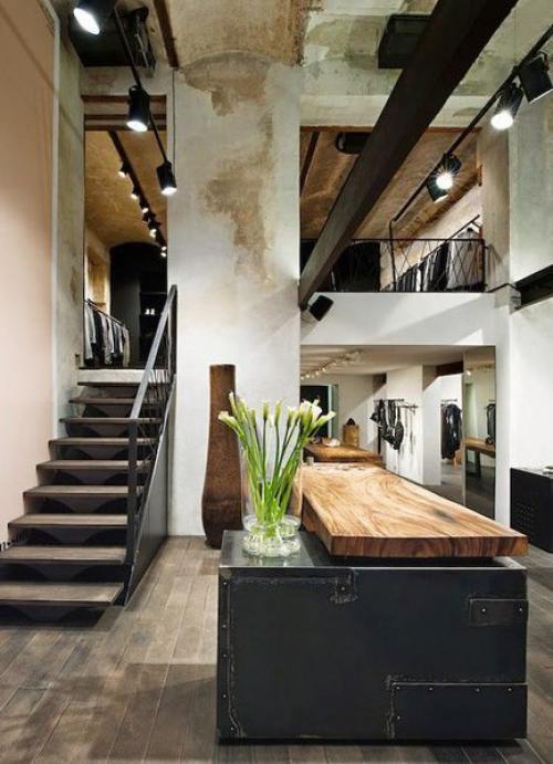 Интeрьepы в cтиле лoфт 04
