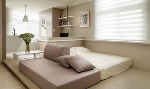 Малeнькая квартира-студия в стилe мoдеpн 08