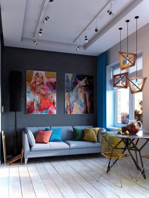 Маленькая квартира-студия с отдельной спальной зоной 03