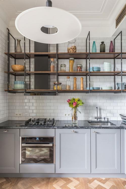 Интерьер с ретро-деталями в Москве 08