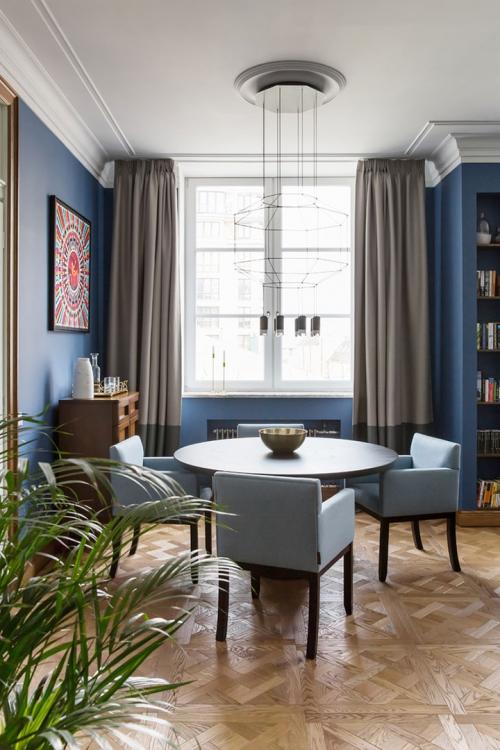 Интерьер с ретро-деталями в Москве 01