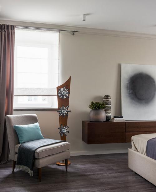 Современная квартира в спокойных тонах (64 кв. м) 09