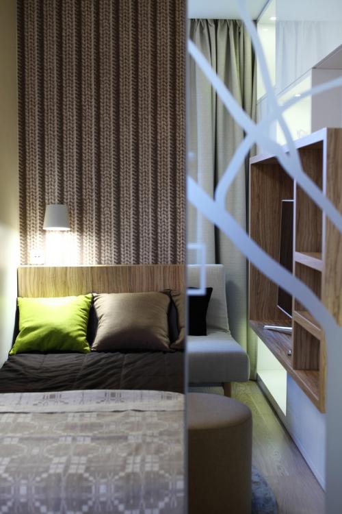 Как скрыть спальную зону в квартире-студии 10