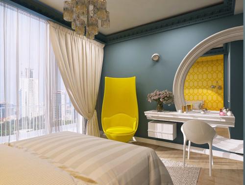 Яркая спальня 04