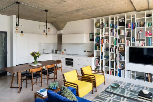 Яркая современная квартира с видом на реку 03