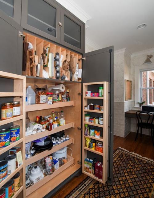 Удобное хранение продуктов на кухне: фото идеи 11
