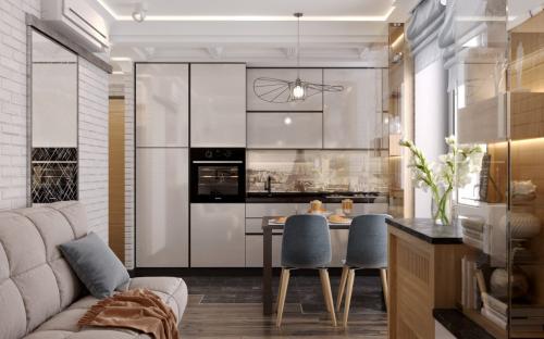 Проект однокомнатной квартиры 36,8 кв.м 01