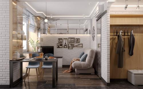 Проект однокомнатной квартиры 36,8 кв.м 02