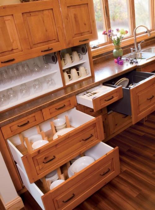 Как красиво и удобно хранить посуду: фото идеи 08