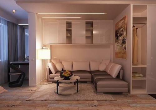 Прекрасная перепланировка однокомнатной квартиры. 01