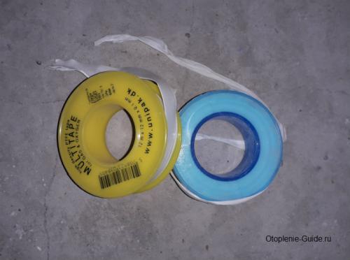 Лента на резьбу трубы. Как правильно наматывать фум-ленту на резьбу?