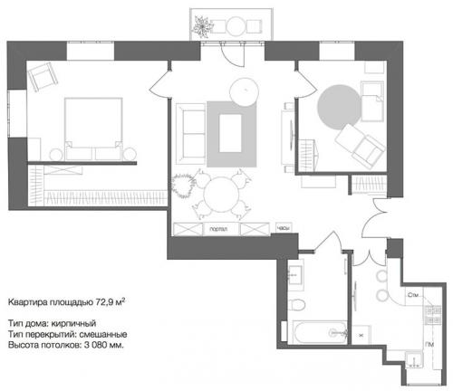 Парижский стиль, нотки Скандинавии и немного экзотики: квартира в Москве 10