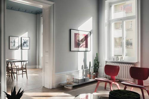 Атмосферная квартира в дымчато-пастельных оттенках в Стокгольме 15