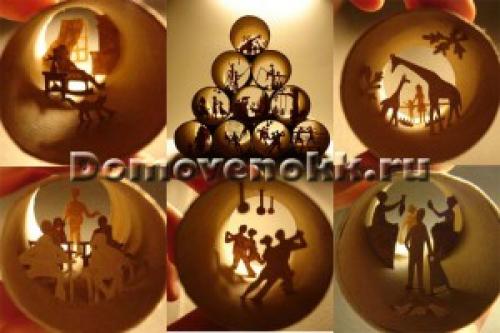 Мебель из картонных трубок.