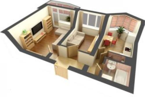 Переделка 2 х комнатной хрущевки в студию с раздвижными дверями на кухне. Преимущества и недостатки перепланировки