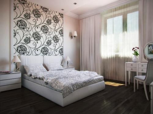 Как украсить белые обои. Дизайн белых обоев