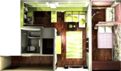 Переделка 2 х комнатной хрущевки в студию с раздвижными дверями на кухне. Преимущества и недостатки перепланировки