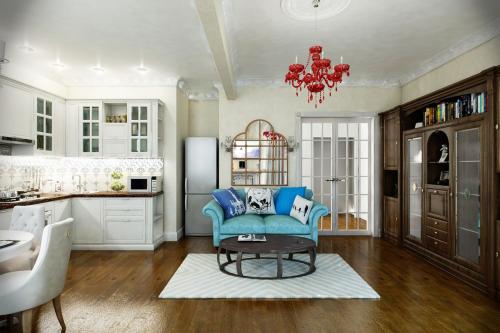 Интерьер квартиры в сталинке. Интерьер в разного типа кухнях