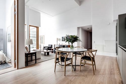 Открытое пространство и ничего лишнего: современная квартира в Швеции 04