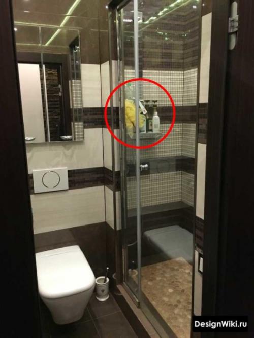 Туалет и душ в комнате. Нюансы дизайна 10