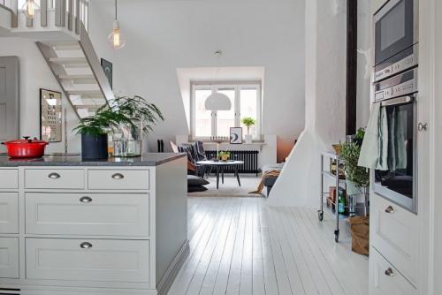 Дизайн квартиры чердачного типа в Гетеборге, Швеция 11