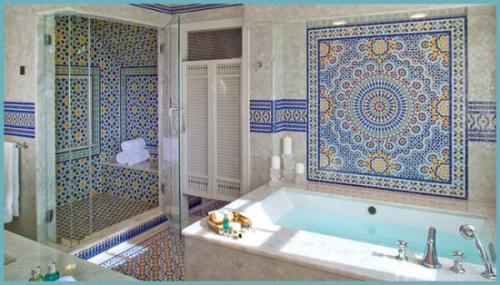 Маленькая ванная комната в марокканском стиле. Ориентализм в интерьере ванной комнаты: мотивы марокканского стиля