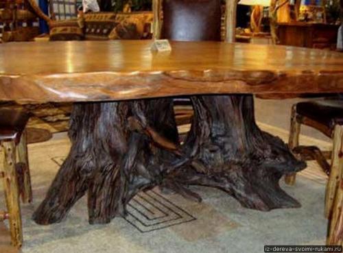 Как сделать стол из пня. Мебель из пней (12 фотографий). Ход работы по созданию мебели из пня