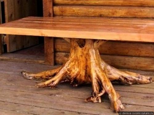 Как сделать стол из пня. Мебель из пней (12 фотографий). Ход работы по созданию мебели из пня