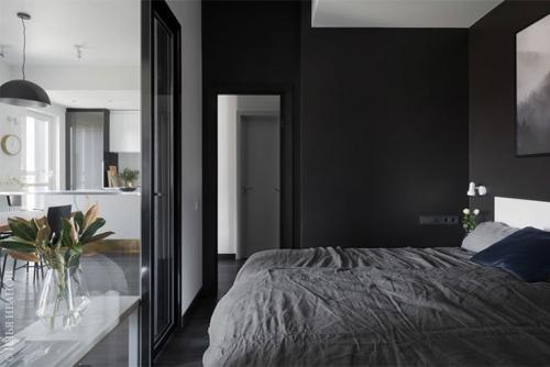 Стильная черно-белая квартира дизайнера в Москве (58 кв. м) 08