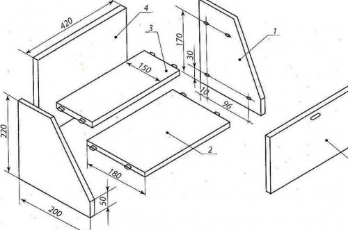 Открытые полки в интерьере. Изготовление своими руками